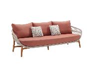 Mobilier de jardin design en bois et en corde 5 places - ROSE