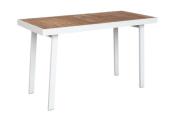 Table en aluminium et teck avec 6 fauteuils, YORK BAR