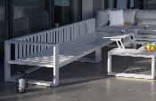 Salon de jardin en aluminium luxe 5 places - COMO BIS