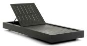 Bain de soleil en aluminium, Como BED NOIR 