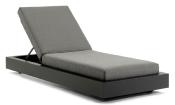Bain de soleil en aluminium, Como BED NOIR 