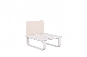 Salon de jardin d'angle haut de gamme en aluminium - EMY