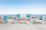 Salon de jardin en aluminium et en teck - NOFFY
