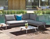 Canap de jardin design en aluminium - TINY MINI BLANC
