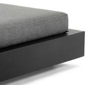 Bain de soleil en aluminium, Como BED NOIR 