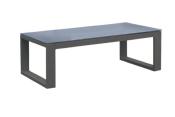 Table basse de jardin noir en aluminium, BELLY