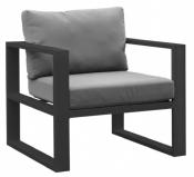 Fauteuil de jardin en aluminium, BELLY