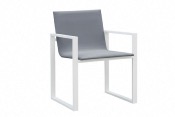 Fauteuils en aluminium, COMO GRIS (lot de 2)