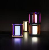Lampe design d'extérieur Solaire - AURORA BLANC TAILLE S 