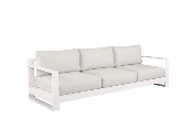 Salon canapé de jardin design aluminium haut de gamme - IRIS BIS