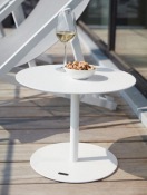 Table basse de jardin ronde en alu - MELY