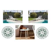 Duo de Bains de soleil avec table basse, SULLY