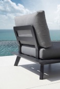 Salon de jardin design en aluminium - TINY NOIR 