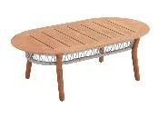 Mobilier de jardin design en bois et en corde 5 places - ROSE