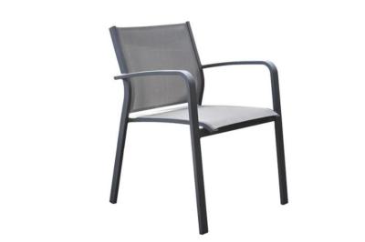 Fauteuils empilable en aluminium - NORY (lot de 6)