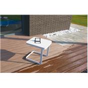 Table de jardin carr en aluminium, LEXY