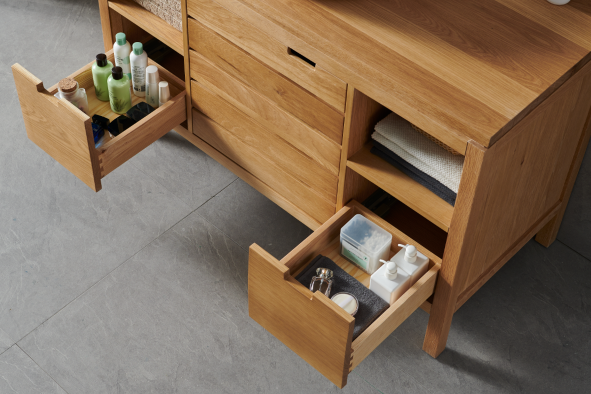 Meuble Salle De Bain Bois 120 Cm Simple Vasque www.espace-insell.com