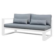 Salon de jardin d'angle en aluminium, COMO CHIC
