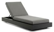 Bain de soleil en aluminium, Como BED NOIR 
