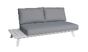 Canapé de jardin design en aluminium - TINY MINI BLANC