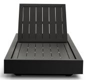 Bain de soleil en aluminium, Como BED NOIR 