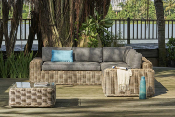 Salon de jardin rsine tresse, JUNE CHIC OSIER