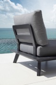 Canapé de jardin design en aluminium - TINY MINI NOIR