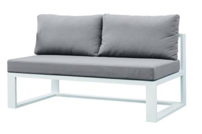 Banquette de jardin (2 places) en aluminium, BELLY