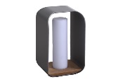 Lampe design d'extérieur sans fil - POLY GRIS TAILLE L
