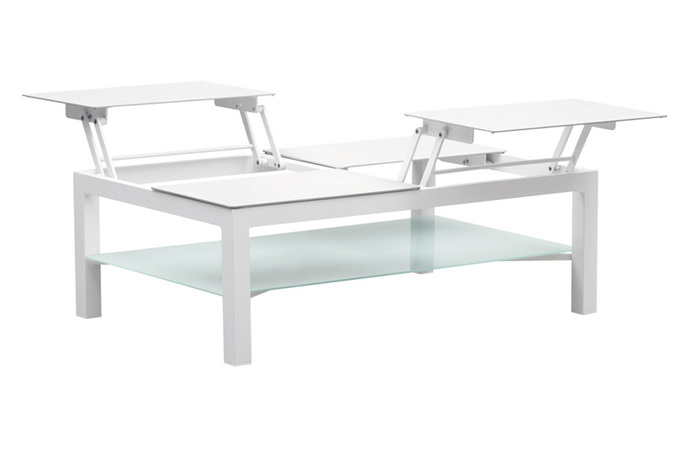 Table relevable de jardin en aluminium, JELLY