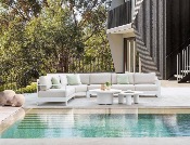Salon de jardin design modulable aluminium haut de gamme - IRIS COSY