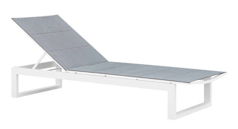 Bain de soleil en aluminium, COMO GRIS