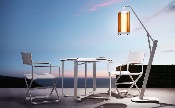 	Lampe design d'extérieur Solaire - AURORA BLANC TAILLE M