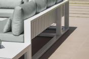 Salon de jardin d'angle en aluminium, FERMO COSY