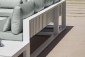Salon de jardin d'angle en aluminium, COMO COSY